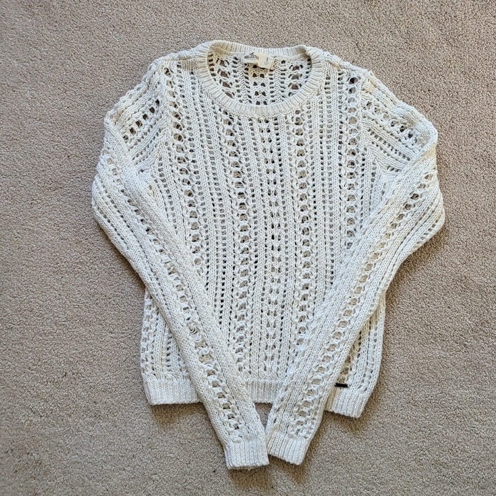 Hollister Womens White Sweater